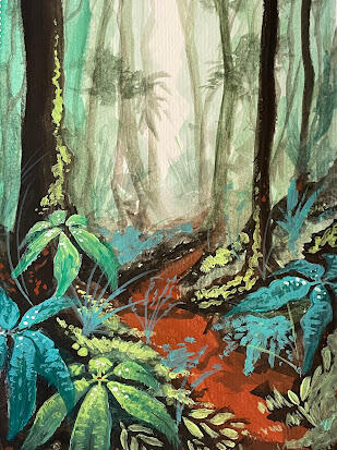 gouache jungle